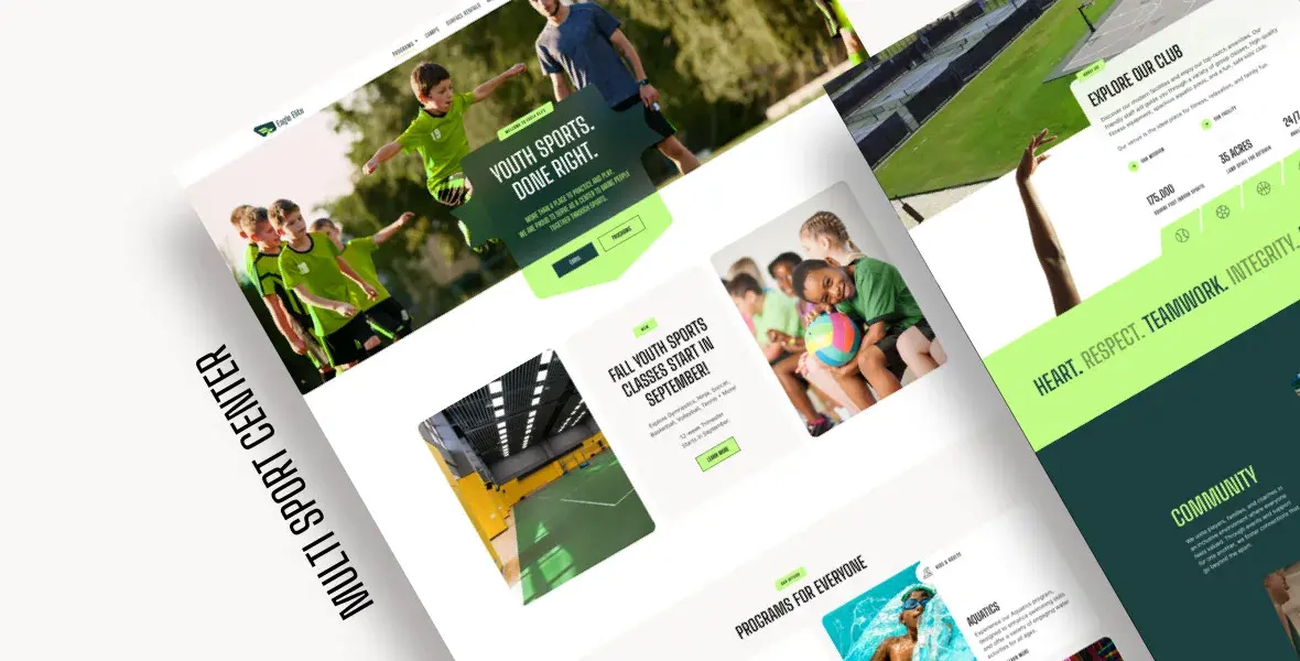 EagleElite Sports Club theme preview