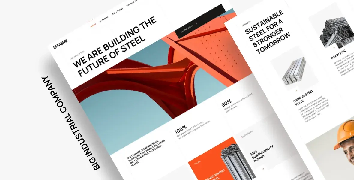 Fabrik Manufacturing / Factory theme preview