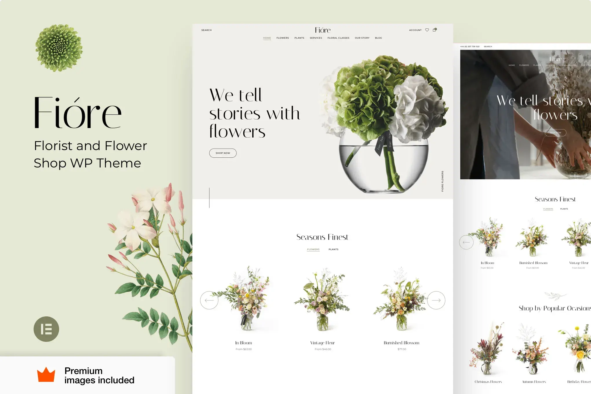 Fiore Flower Shop theme preview