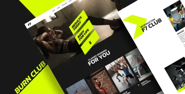 F7 Fitness theme preview