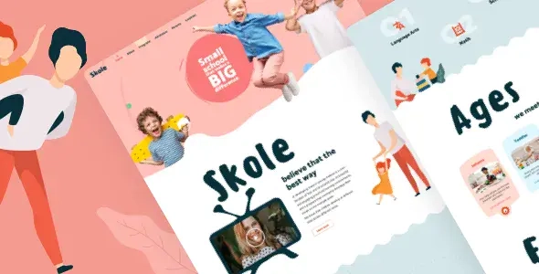 Skole Kindergarten / Preschool theme preview